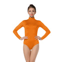 ALLNOWA Women's Mock Turtleneck Spandex Long Sleeve Leotard D301