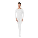 ALLNOWA Scoop Neck Full Body Unitard Spandex Long Sleeve One Piece Footed Bodysuit Adult Unisex J101