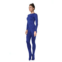 ALLNOWA Crew Neck Full Body Footed Unitard Elastane Spandex Long Sleeve Round Neck One Piece Bodysuit Adult Unisex J201