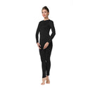 ALLNOWA Crew Neck Full Body Unitard Spandex Long Sleeve Footless One Piece Bodysuit Adult Unisex J202