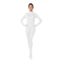 ALLNOWA Mock Turtleneck Full Body Full Hand Footed Unitard Spandex Long Sleeve One Piece Bodysuit Adult Unisex J303