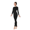 ALLNOWA Crew Neck Full Body Unitard Spandex Long Sleeve Footless One Piece Bodysuit Adult Unisex J202