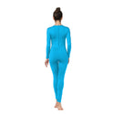 ALLNOWA Crew Neck Full Body Unitard Spandex Long Sleeve Footless One Piece Bodysuit Adult Unisex J202