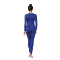 ALLNOWA Crew Neck Full Body Unitard Spandex Long Sleeve Footless One Piece Bodysuit Adult Unisex J202