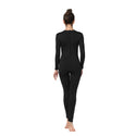 ALLNOWA Crew Neck Full Body Unitard Spandex Long Sleeve Footless One Piece Bodysuit Adult Unisex J202