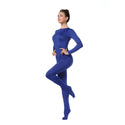 ALLNOWA Crew Neck Full Body Footed Unitard Elastane Spandex Long Sleeve Round Neck One Piece Bodysuit Adult Unisex J201