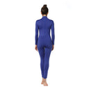 ALLNOWA Mock Turtleneck Full Body Unitard Spandex Long Sleeve Footless One Piece Bodysuit Adult Unisex J302