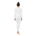 ALLNOWA Crew Neck Full Body Unitard Spandex Long Sleeve Footless One Piece Bodysuit Adult Unisex J202