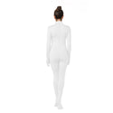 ALLNOWA Mock Turtleneck Full Body Full Hand Footed Unitard Spandex Long Sleeve One Piece Bodysuit Adult Unisex J303