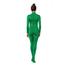 ALLNOWA Mock Turtleneck Full Body Unitard Spandex Long Sleeve Footed One Piece Bodysuit Adult Unisex J301