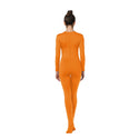 ALLNOWA Crew Neck Full Body Footed Unitard Elastane Spandex Long Sleeve Round Neck One Piece Bodysuit Adult Unisex J201