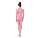 ALLNOWA Mock Turtleneck Full Body Full Hand Footed Unitard Spandex Long Sleeve One Piece Bodysuit Adult Unisex J303