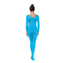 ALLNOWA Scoop Neck Full Body Unitard Spandex Long Sleeve One Piece Footed Bodysuit Adult Unisex J101