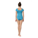 ALLNOWA Women's Scoop Neck Spandex Short Sleeve Leotard D102