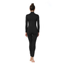 ALLNOWA Mock Turtleneck Full Body Unitard Spandex Long Sleeve Footless One Piece Bodysuit Adult Unisex J302