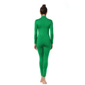 ALLNOWA Mock Turtleneck Full Body Unitard Spandex Long Sleeve Footless One Piece Bodysuit Adult Unisex J302