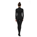 ALLNOWA Mock Turtleneck Full Body Unitard Spandex Long Sleeve Footed One Piece Bodysuit Adult Unisex J301