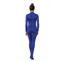 ALLNOWA Mock Turtleneck Full Body Unitard Spandex Long Sleeve Footed One Piece Bodysuit Adult Unisex J301