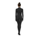 ALLNOWA Mock Turtleneck Full Body Full Hand Footed Unitard Spandex Long Sleeve One Piece Bodysuit Adult Unisex J303