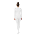 ALLNOWA Crew Neck Full Body Footed Unitard Elastane Spandex Long Sleeve Round Neck One Piece Bodysuit Adult Unisex J201