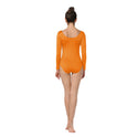 ALLNOWA Women's Scoop Neck Spandex Long Sleeve Leotard D101